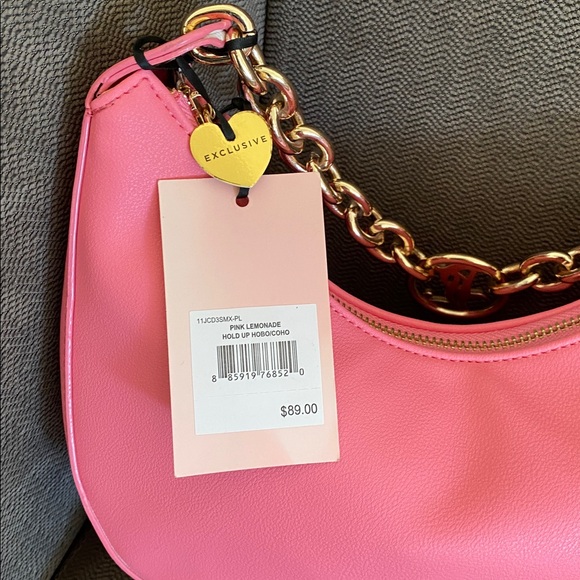 SOLD! Juicy Couture Exclusive Pink Lemonade Hold Up Hobo - Picture 12 of 12